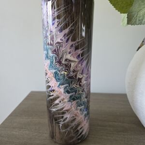 Elegant Multicolor Swirl Tumbler